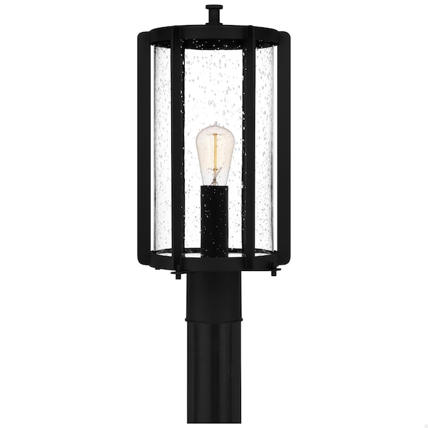 Quoizel Hazel 1-Light Earth Black Outdoor Post Lantern HAZ9009EK - main